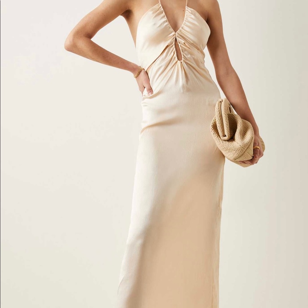 NWT Johanna Ortiz Solo Voyaging ivory silk Dress